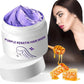 💜Masque capillaire à la kératine violette : fixe la couleur et neutralise les tons cuivrés et jaunes pour les cheveux blonds, gris argentés et méchés.