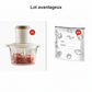 ✨SOLDES 50 % DE RÉDUCTION ✨Hachoir à viande électrique grande capacité