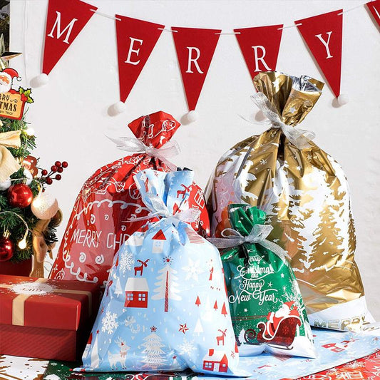 🎁Le meilleur sac cadeau de Noël au monde 50 % de réduction🎅Sacs cadeaux à cordon