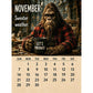 🦶📅 Calendrier 2027 La vie quotidienne du Bigfoot, illustrations originales, décoration murale tendance