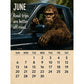 🦶📅 Calendrier 2027 La vie quotidienne du Bigfoot, illustrations originales, décoration murale tendance