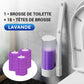 🏆✨Ensemble de Brosse à Toilettes avec Têtes de Remplacement Jetables
