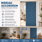 ⏰🔥‑50% Offre limitée ! Rideau magnétique accordéon sans perçage, installation ultra‑rapide