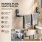 🔥‑50% DE RÉDUCTION🚿 Porte‑serviettes à ventouse réglable sans perçage, fixation forte, facile à poser et à déplacer dans la maison ✨