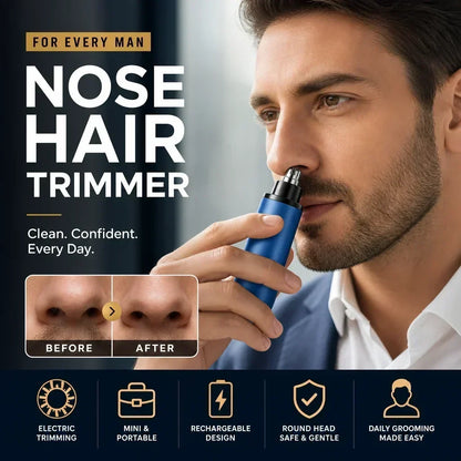 👃 Tondeuse rechargeable pour poils du nez, tête ronde sûre ! -50% ⚡🔥