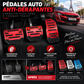 🔥 PROMO FLASH -50% ⏰ Pédales auto antidérapantes, adhérence maximale, pose simple, sécurité accrue pour votre conduite 🚗✅