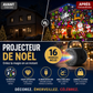 🎅🎄 Projecteur de Noël USB ❄️ 16 motifs festifs magiques, déco lumineuse féerique ⚡‑50% DE RÉDUCTION ! Pour fêtes de fin d’année ✨