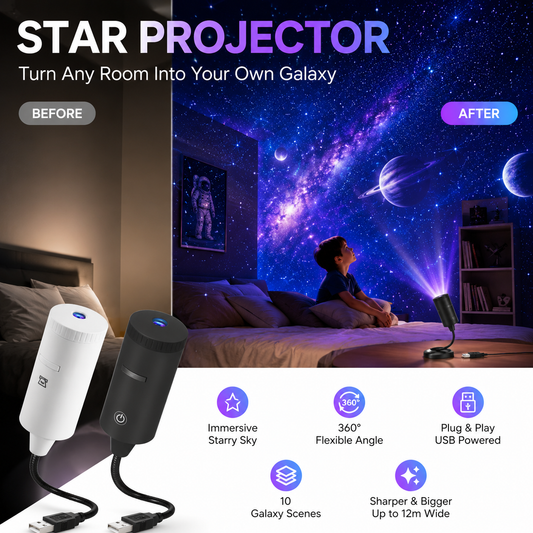 ✨ Projecteur d’étoiles HD – Branchez et jouez 🥳 Plus de 50 000 utilisateurs satisfaits