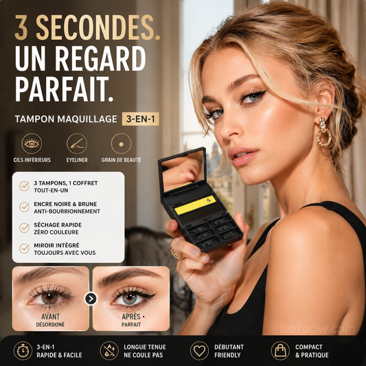 👁️🎀Kit 3 en 1 : Eyeliner et tampon mascara pour la paupière inférieure 🔥