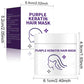 💜Masque capillaire à la kératine violette : fixe la couleur et neutralise les tons cuivrés et jaunes pour les cheveux blonds, gris argentés et méchés.