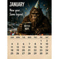🦶📅 Calendrier 2027 La vie quotidienne du Bigfoot, illustrations originales, décoration murale tendance