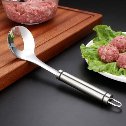 🍡🍨 Cuillère à boulettes inox – Démoulage facile, polyvalente pour viande, poisson, légumes et glace, un seul outil pour des portions rondes impeccables, en cuisine comme en pâtisserie 🧁👌
