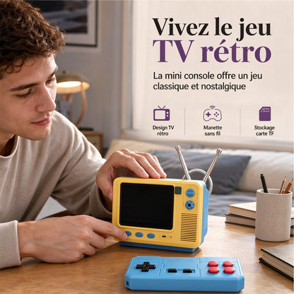 🎮 Console de jeux portable rétro mini TV GV300S – Nouvelle version carte TF, sans fil, nostalgique