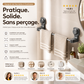 🔥‑50% DE RÉDUCTION🚿 Porte‑serviettes à ventouse réglable sans perçage, fixation forte, facile à poser et à déplacer dans la maison ✨