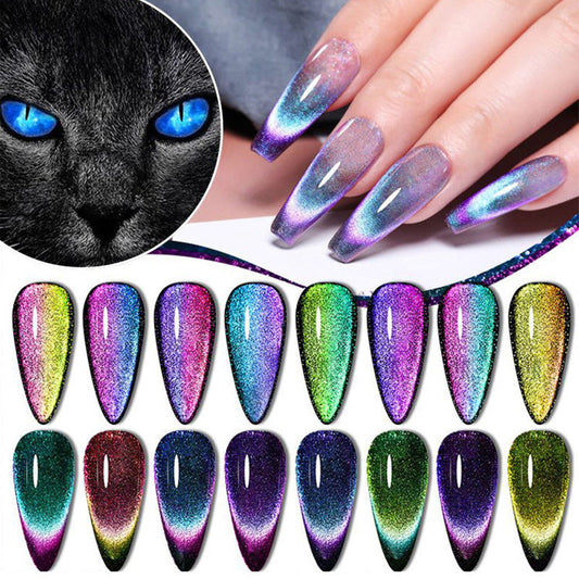 🎄49% de réduction🎁Vernis à Ongles Super Galaxie avec Effet d'Œil de Chat