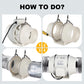 🔥‑50% Réduction ! Ventilateur de conduit pressurisé 💨 Débit puissant, installation facile, ventilation efficace pour maison ✨