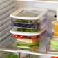 📢📢50 % DE RÉDUCTION !! ⏰Boîtes de conservation alimentaire réutilisables 3 étages avec couvercle transparent pour réfrigérateur