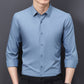 Chemise d'affaires extensible pour hommes résistante aux taches et imperméable