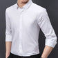 Chemise d'affaires extensible pour hommes résistante aux taches et imperméable