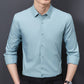 Chemise d'affaires extensible pour hommes résistante aux taches et imperméable
