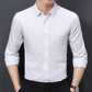 Chemise d'affaires extensible pour hommes résistante aux taches et imperméable