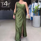 Robe élégante à une épaule pour femme