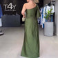 Robe élégante à une épaule pour femme
