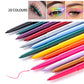 💄✨ Lot de 20 crayons eye-liner multicolores imperméables longue tenue, maquillage des yeux aux teintes variées ✨