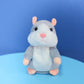 🔥-50% PROMO✨Peluche hamster parlante🐹Répète vos mots, bouge la tête automatiquement, jouet amusant