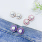 Boucles de Taille Détachables en Forme de Camélia pour Jeans Amples