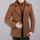 🔈50% DE RÉDUCTION!🧥MANTEAU HOMME DOUBLE COL🍂Laine Chaude Premium, Coupe Moderne pour Automne-Hiver, Style Élégant Intemporel✨