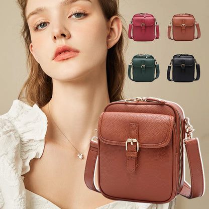 ✨Élégance intemporelle : Sac messager vintage de grande capacité