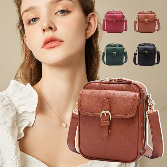 ✨Élégance intemporelle : Sac messager vintage de grande capacité