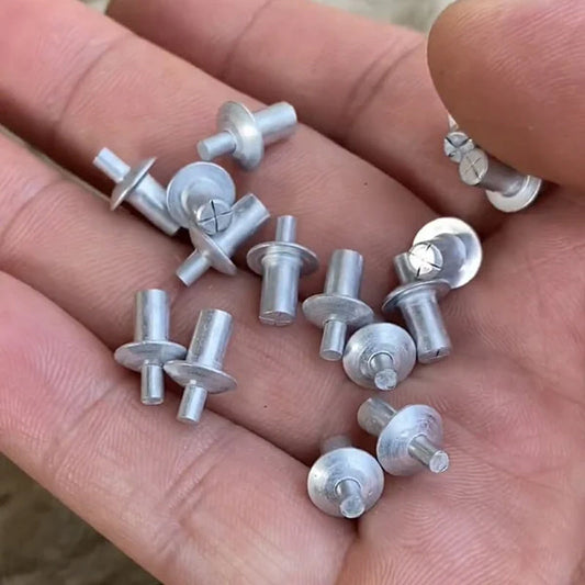 🔥50 PCS Rivets à enfoncer & Rivets à tête fraisée