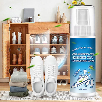 ✨🔥Spray antibactérien et désodorisant pour chaussures et chaussettes😊😃