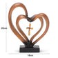 Croix de Jésus de Pâques avec Cœurs Entrelacés