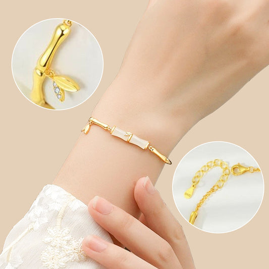 ✨✨Bracelet en bambou pour femme avec chaîne