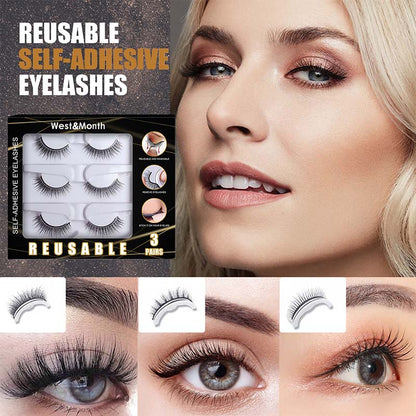 50% DESTOCKAGE Soldes🔥Faux cils lisses auto-adhésifs (3 paires)