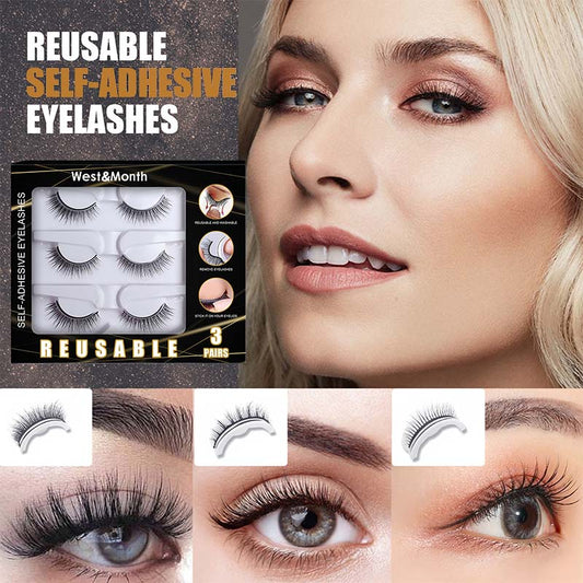 50% DESTOCKAGE Soldes🔥Faux cils lisses auto-adhésifs (3 paires)