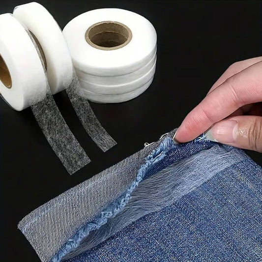 ✂️✨ Bande d'ourlet thermocollante sans couture, ourlages rapides, fixation lavable multi-tissus