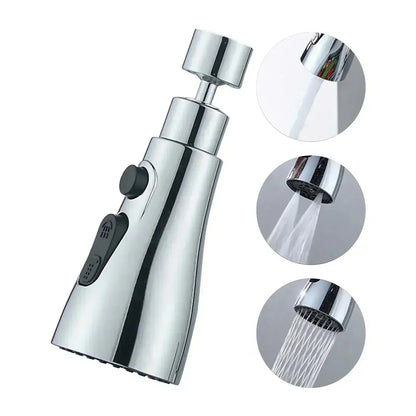 🔥50% de réduction pour le Nouvel An 🔥Tête d'arrosage de robinet de cuisine rotative 720° à 3 fonctions