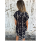 💞52% de réduction💞Classic robe en coton lin imprimé