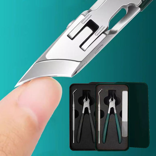 🔥2025 Vente à chaud🔥 Set de 3 pièces de coupe-ongles à bord incliné 25° anti-éclaboussures