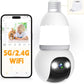 ✨Surveillance intelligente à 360° : Caméra HD sans fil, contrôlable via une application, avec vision nocturne couleur.