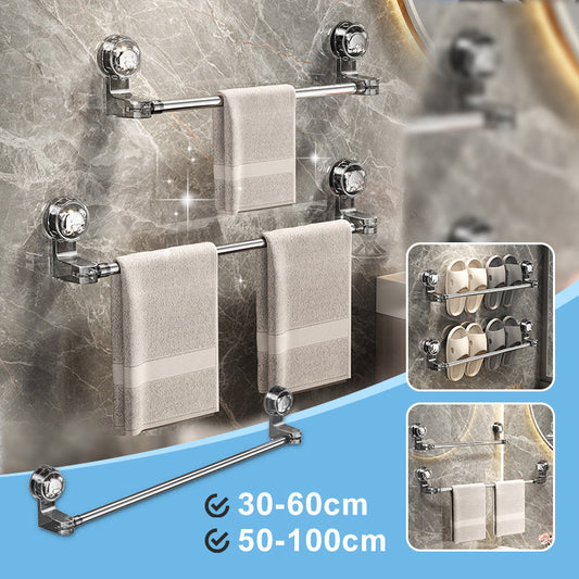 Barre porte-serviettes rétractable à ventouse