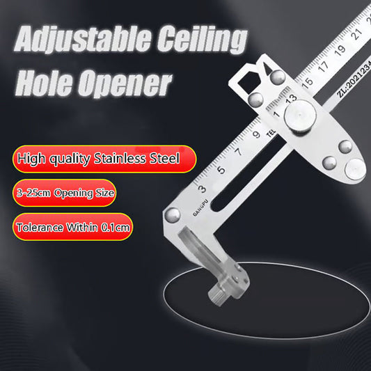 🔧⚙️Ouvreur de trous multifonction en aluminium portable pour plafond ajustable