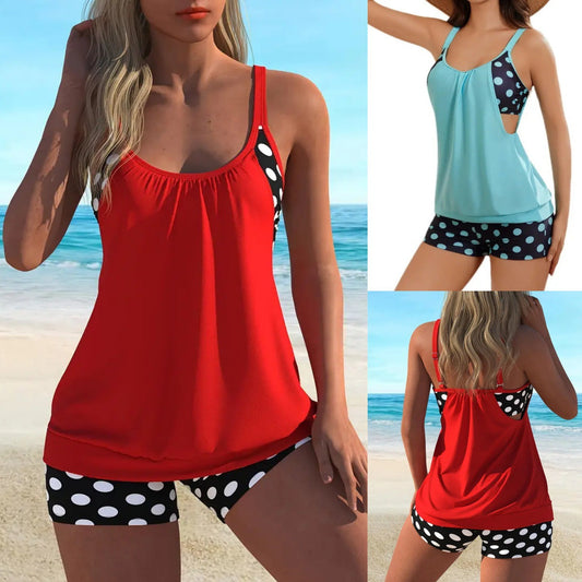 🏖️ Été chaud – 49 % de réduction 👙 Ensemble bikini deux pièces à pois pour femme