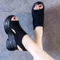 📢📢62 % DE RÉDUCTION !!!⏰Sandales compensées à bout ouvert pour femmes 👡