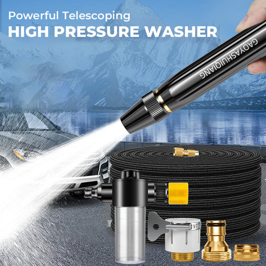 Nettoyeur Haute Pression Télescopique Puissant 🚿💪 - Nettoyage Rapide et Efficace Partout!