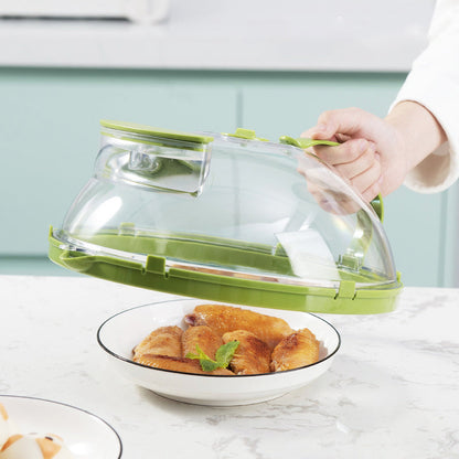 💎 50% DE RÉDUCTION ! 💎 Couvercle Transparent Anti-Éclaboussures pour Micro-ondes – Poignée Ergonomique, Réservoir d’Eau & Évent 360° 🔥🍲